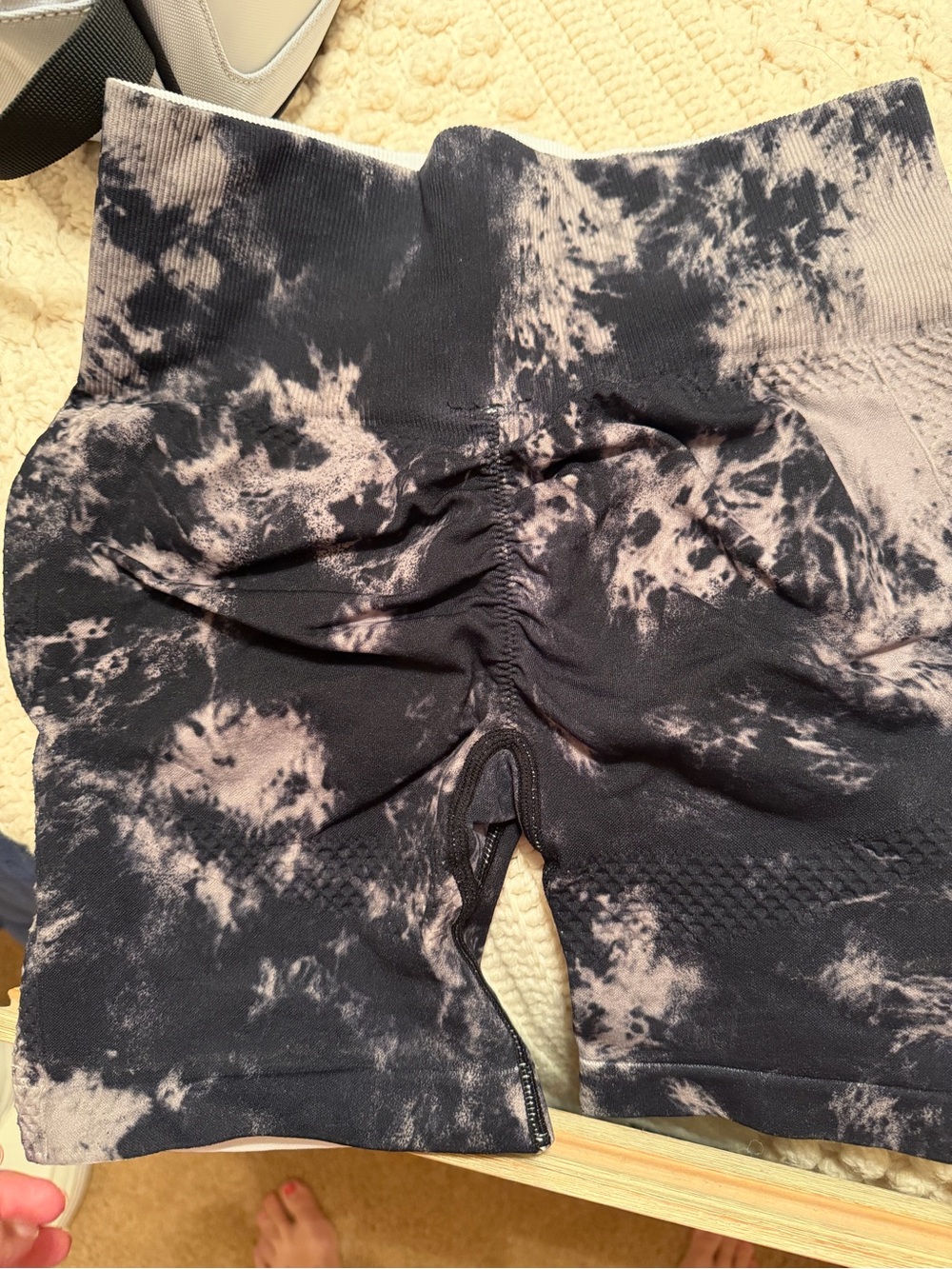 Women's Athletic Tie-Dye Shorts - Picture 6 of 7
